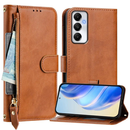 For Samsung Galaxy A05s 4G Case Zipper Pocket Multiple Card Slots Leather Phone Cover