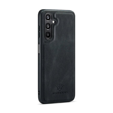 For Samsung Galaxy A16 5G Case JEEHOOD J01 Retro Leather Phone Back Cover with Detachable Magnetic Card Holder
