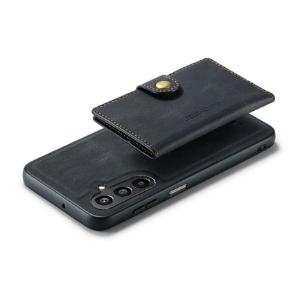 For Samsung Galaxy A16 5G Case JEEHOOD J01 Retro Leather Phone Back Cover with Detachable Magnetic Card Holder