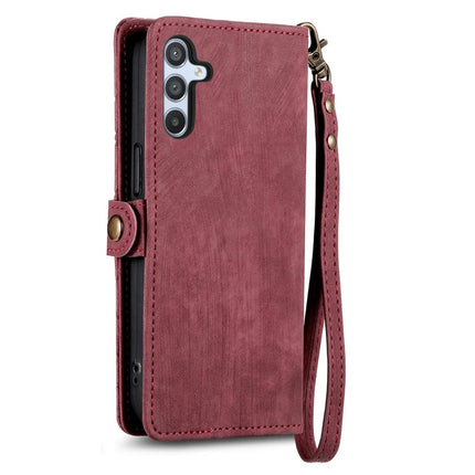 For Samsung Galaxy A56 5G Case Zipper Wallet Geometry Lines Leather Phone Cover