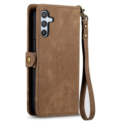 For Samsung Galaxy A56 5G Case Zipper Wallet Geometry Lines Leather Phone Cover