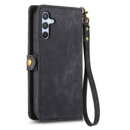 For Samsung Galaxy A56 5G Case Zipper Wallet Geometry Lines Leather Phone Cover