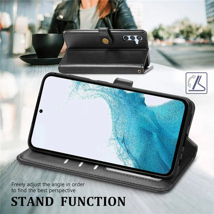 For Samsung Galaxy A36 5G / A56 5G Case Leather Phone Case Wallet Stand Cover with Wrist Strap