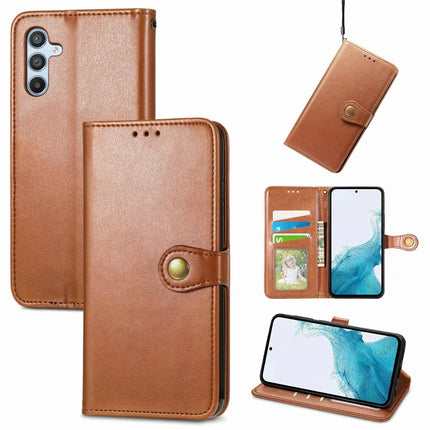 For Samsung Galaxy A36 5G / A56 5G Case Leather Phone Case Wallet Stand Cover with Wrist Strap