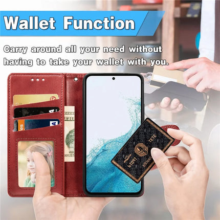 For Samsung Galaxy A36 5G / A56 5G Case Leather Phone Case Wallet Stand Cover with Wrist Strap