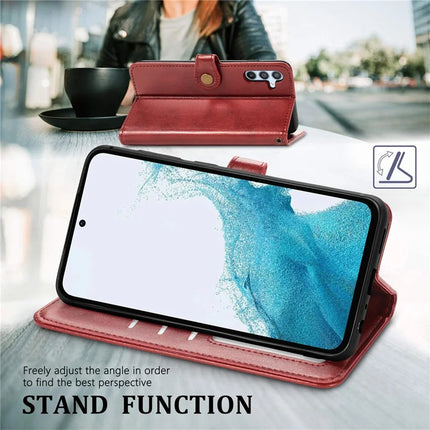 For Samsung Galaxy A36 5G / A56 5G Case Leather Phone Case Wallet Stand Cover with Wrist Strap