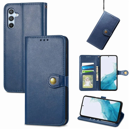 For Samsung Galaxy A36 5G / A56 5G Case Leather Phone Case Wallet Stand Cover with Wrist Strap