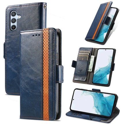 CASENEO 002 Series For Samsung Galaxy A36 5G / A56 5G Case Stand Wallet Splicing PU Leather Cover