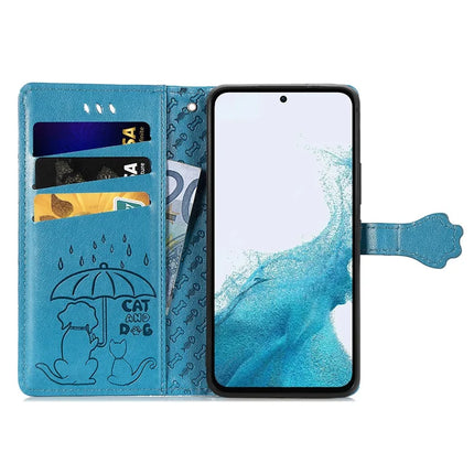 For Samsung Galaxy A56 5G Case Leather Wallet Flip Phone Cover Cute Cat Dog Pattern