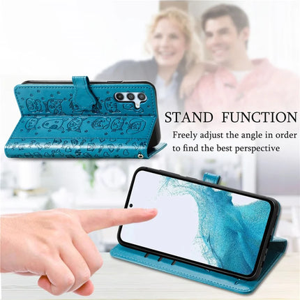 For Samsung Galaxy A56 5G Case Leather Wallet Flip Phone Cover Cute Cat Dog Pattern