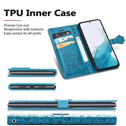 For Samsung Galaxy A56 5G Case Leather Wallet Flip Phone Cover Cute Cat Dog Pattern