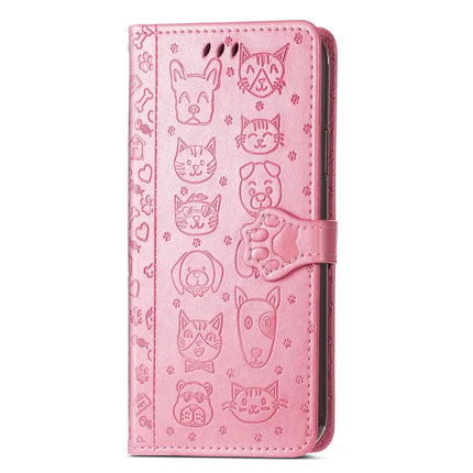 For Samsung Galaxy A56 5G Case Leather Wallet Flip Phone Cover Cute Cat Dog Pattern
