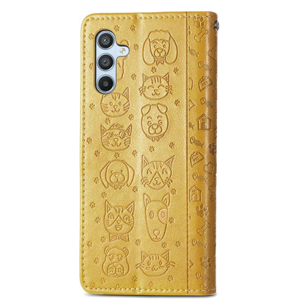 For Samsung Galaxy A56 5G Case Leather Wallet Flip Phone Cover Cute Cat Dog Pattern