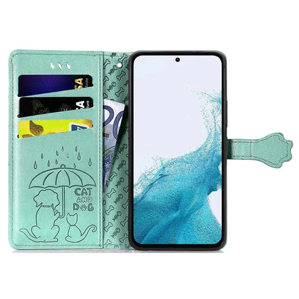 For Samsung Galaxy A56 5G Case Leather Wallet Flip Phone Cover Cute Cat Dog Pattern