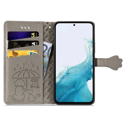 For Samsung Galaxy A56 5G Case Leather Wallet Flip Phone Cover Cute Cat Dog Pattern