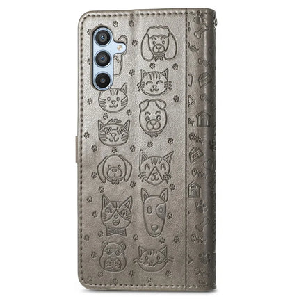 For Samsung Galaxy A56 5G Case Leather Wallet Flip Phone Cover Cute Cat Dog Pattern