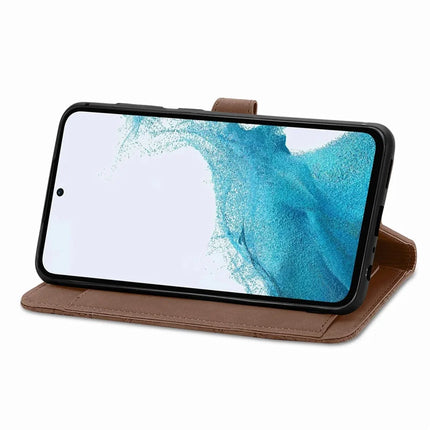 For Samsung Galaxy A36 5G / A56 5G Zipper Wallet Case Flower Imprint PU Leather Phone Cover with Strap