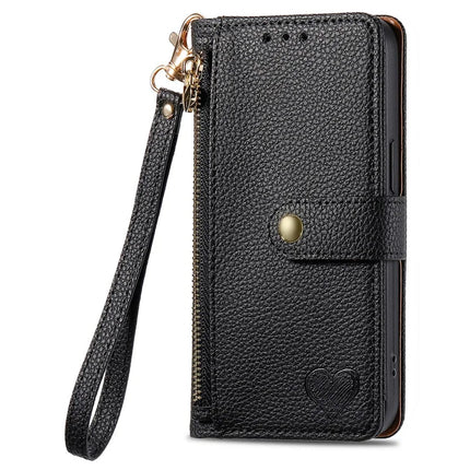 For HMD Skyline Case RFID Blocking Zipper Pocket Leather Wallet Phone Cover