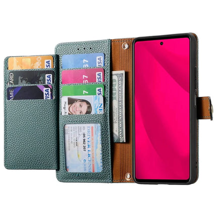 For HMD Skyline Case RFID Blocking Zipper Pocket Leather Wallet Phone Cover