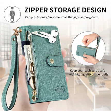 For HMD Skyline Case RFID Blocking Zipper Pocket Leather Wallet Phone Cover