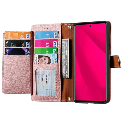 For HMD Skyline Case RFID Blocking Zipper Pocket Leather Wallet Phone Cover