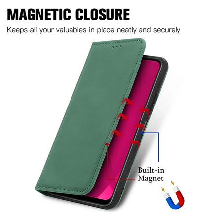 For HMD Skyline Case Skin Touch Feeling Leather Card Holder Phone Cover Magnetic Absorption