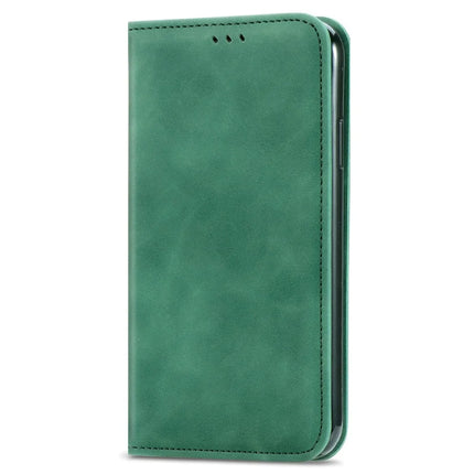 For HMD Skyline Case Skin Touch Feeling Leather Card Holder Phone Cover Magnetic Absorption