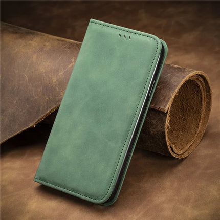 For HMD Skyline Case Skin Touch Feeling Leather Card Holder Phone Cover Magnetic Absorption