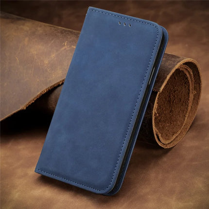 For HMD Skyline Case Skin Touch Feeling Leather Card Holder Phone Cover Magnetic Absorption