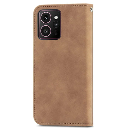 For HMD Skyline Case Skin Touch Feeling Leather Card Holder Phone Cover Magnetic Absorption