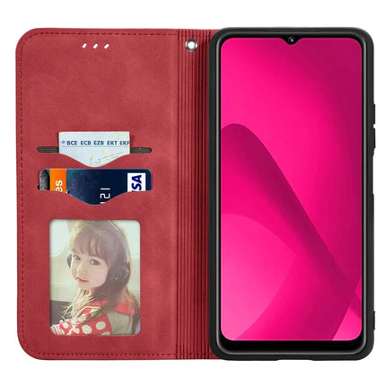 For HMD Skyline Case Skin Touch Feeling Leather Card Holder Phone Cover Magnetic Absorption