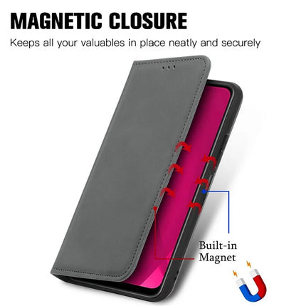 For HMD Skyline Case Skin Touch Feeling Leather Card Holder Phone Cover Magnetic Absorption