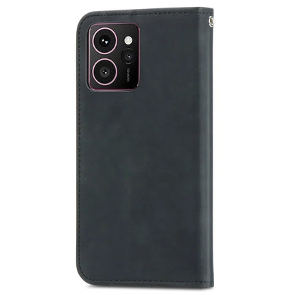 For HMD Skyline Case Skin Touch Feeling Leather Card Holder Phone Cover Magnetic Absorption