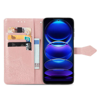 For HMD Skyline Wallet Case Mandala Flower Leather Phone Cover Stand View