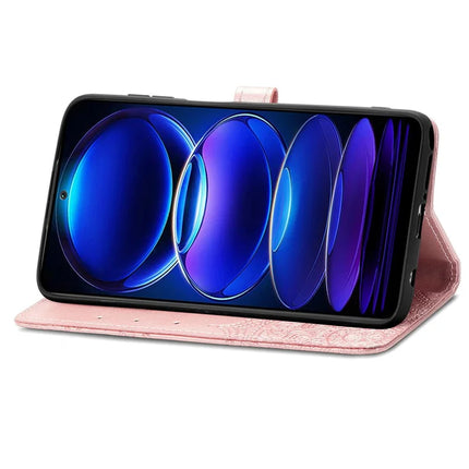 For HMD Skyline Wallet Case Mandala Flower Leather Phone Cover Stand View