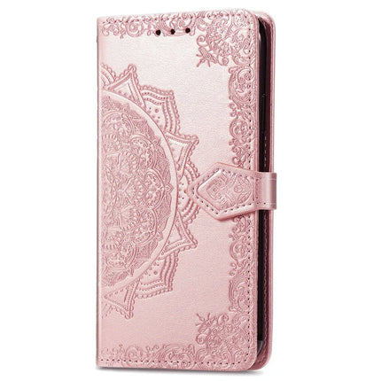 For HMD Skyline Wallet Case Mandala Flower Leather Phone Cover Stand View