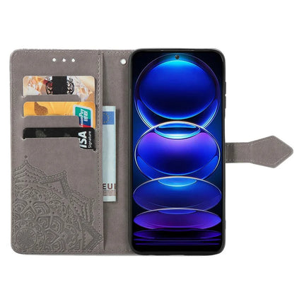For HMD Skyline Wallet Case Mandala Flower Leather Phone Cover Stand View