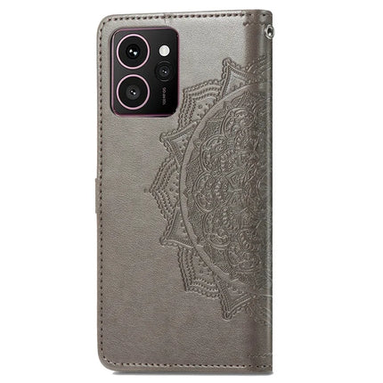 For HMD Skyline Wallet Case Mandala Flower Leather Phone Cover Stand View