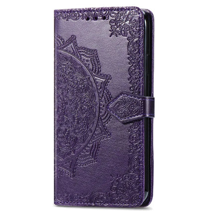 For HMD Skyline Wallet Case Mandala Flower Leather Phone Cover Stand View