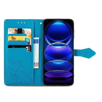 For HMD Skyline Wallet Case Mandala Flower Leather Phone Cover Stand View