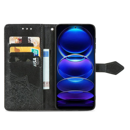 For HMD Skyline Wallet Case Mandala Flower Leather Phone Cover Stand View