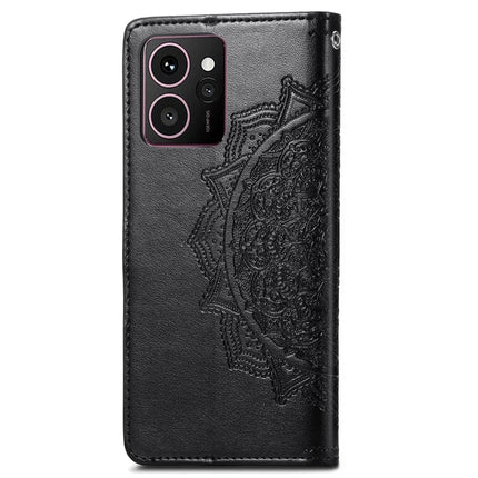 For HMD Skyline Wallet Case Mandala Flower Leather Phone Cover Stand View