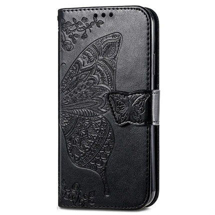 For HMD Skyline Case PU Leather Wallet Phone Cover Butterfly Pattern