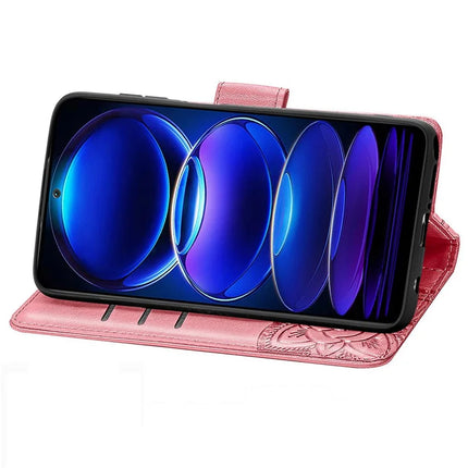 For HMD Skyline Case PU Leather Wallet Phone Cover Butterfly Pattern