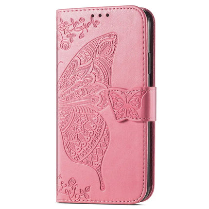 For HMD Skyline Case PU Leather Wallet Phone Cover Butterfly Pattern