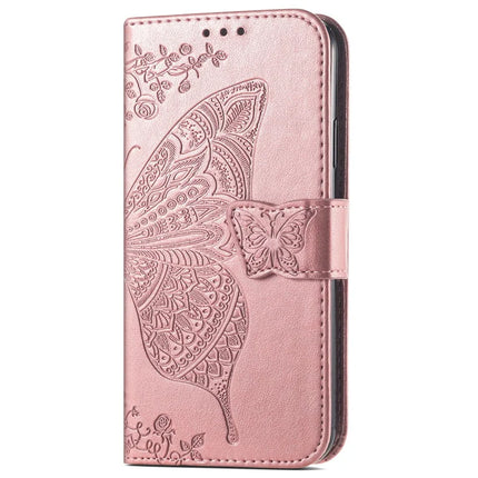 For HMD Skyline Case PU Leather Wallet Phone Cover Butterfly Pattern