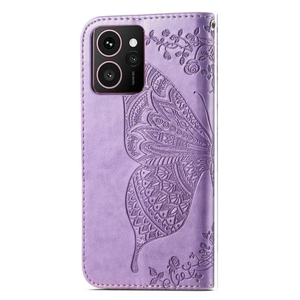For HMD Skyline Case PU Leather Wallet Phone Cover Butterfly Pattern