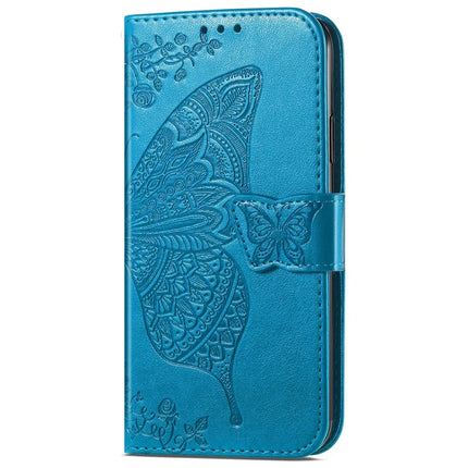 For HMD Skyline Case PU Leather Wallet Phone Cover Butterfly Pattern