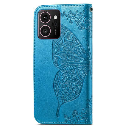 For HMD Skyline Case PU Leather Wallet Phone Cover Butterfly Pattern