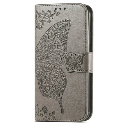 For HMD Skyline Case PU Leather Wallet Phone Cover Butterfly Pattern